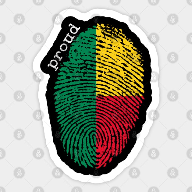 Benin flag Sticker by Shopx